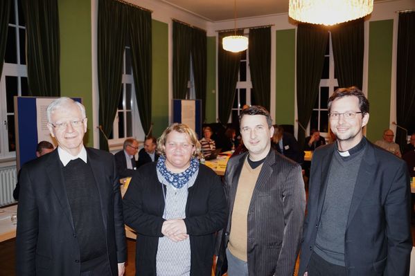 Foto: Domkapitular Prof. Dr. Stanke, A. Kunkel, St. Flicker, Pfr. Th. Renze